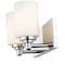 Z-Lite Soledad 2 Light Vanity, Chrome & White 485-2V-CH - alternate 5